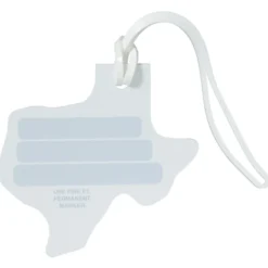 Soft Vinyl Full Color Luggage Tag - Texas