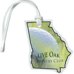 Soft Vinyl Full Color Luggage Tag - Georgia