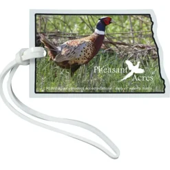 Soft Vinyl Full Color Luggage Tag - North Dakota