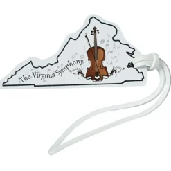 Soft Vinyl Full Color Luggage Tag - Virginia