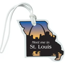 Soft Vinyl Full Color Luggage Tag - Missouri