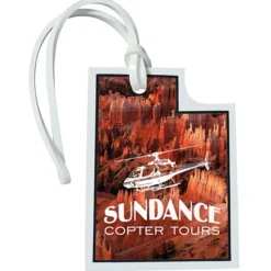 Soft Vinyl Full Color Luggage Tag - Utah