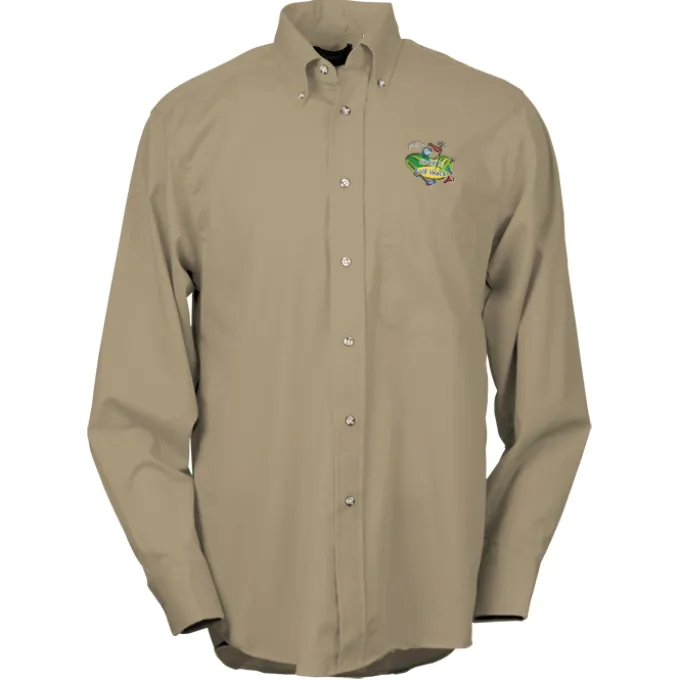 Soil Release Button Down Poplin Shirt - Men's