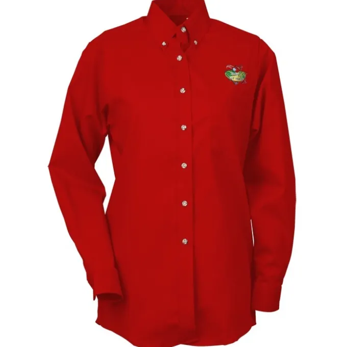 Soil Release Button Down Poplin Shirt - Ladies' - 24 hr