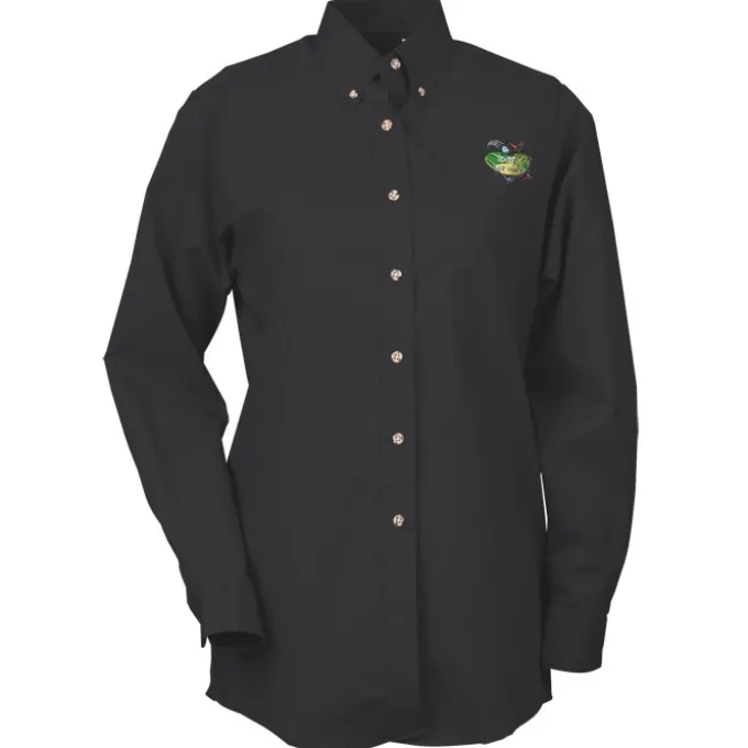 Soil Release Button Down Poplin Shirt - Ladies' - 24 hr