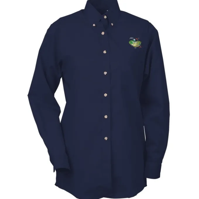 Soil Release Button Down Poplin Shirt - Ladies' - 24 hr