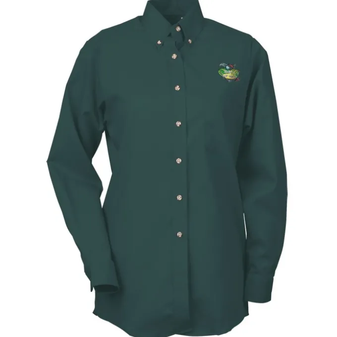 Soil Release Button Down Poplin Shirt - Ladies' - 24 hr