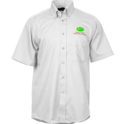 Soil Release Button Down SS Poplin Shirt - Men's