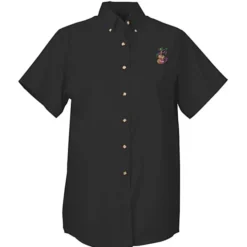 Soil Release Button Down SS Poplin Shirt - Ladies'