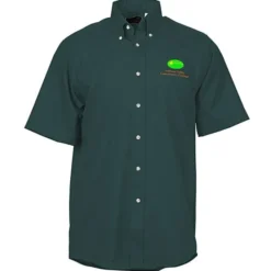 Soil Release Button Down SS Poplin Shirt - Men's - 24 hr