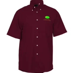 Soil Release Button Down SS Poplin Shirt - Men's - 24 hr