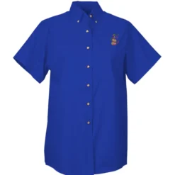 Soil Release Button Down SS Poplin Shirt - Ladies' - 24 hr