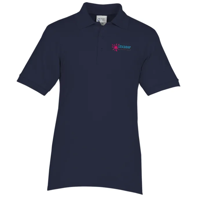 Soil Release Jersey Knit Polo - Men's