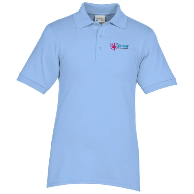 Soil Release Jersey Knit Polo - Men's