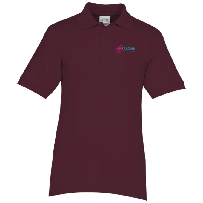 Soil Release Jersey Knit Polo - Men's