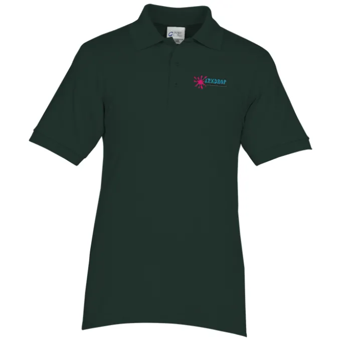 Soil Release Jersey Knit Polo - Men's