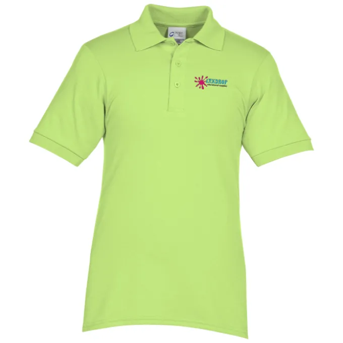 Soil Release Jersey Knit Polo - Men's