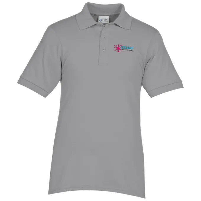 Soil Release Jersey Knit Polo - Men's