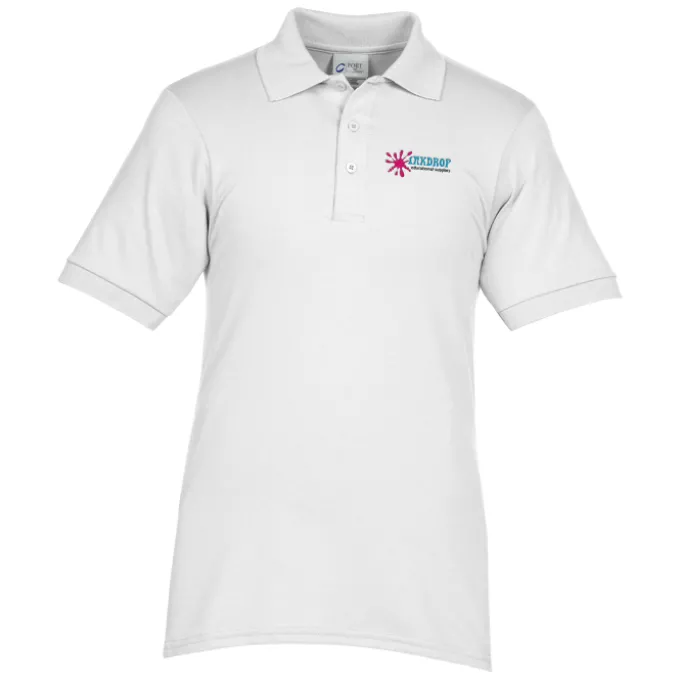 Soil Release Jersey Knit Polo - Men's