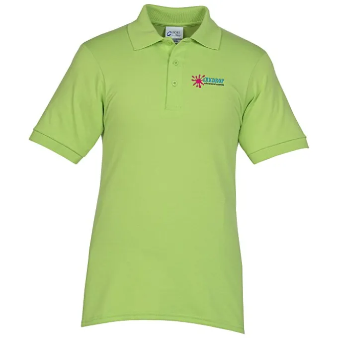 Soil Release Jersey Knit Polo - Men's