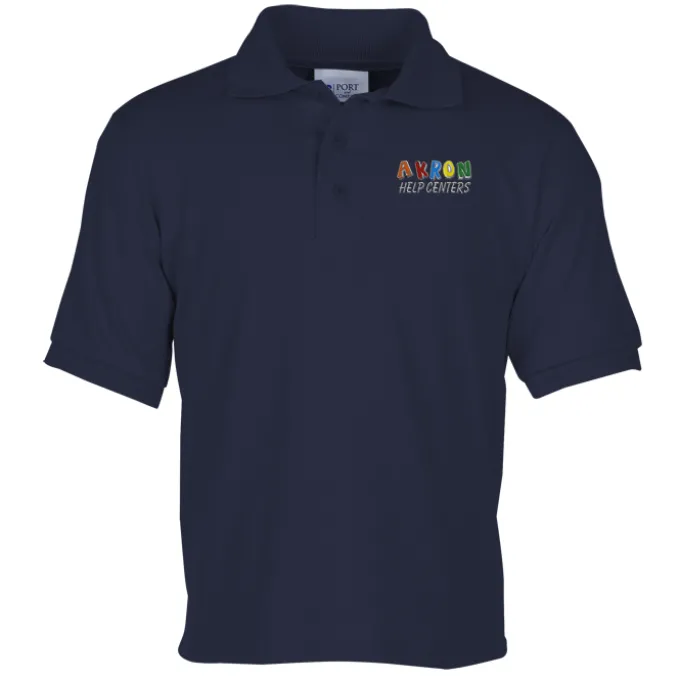 Soil Release Jersey Knit Polo - Youth