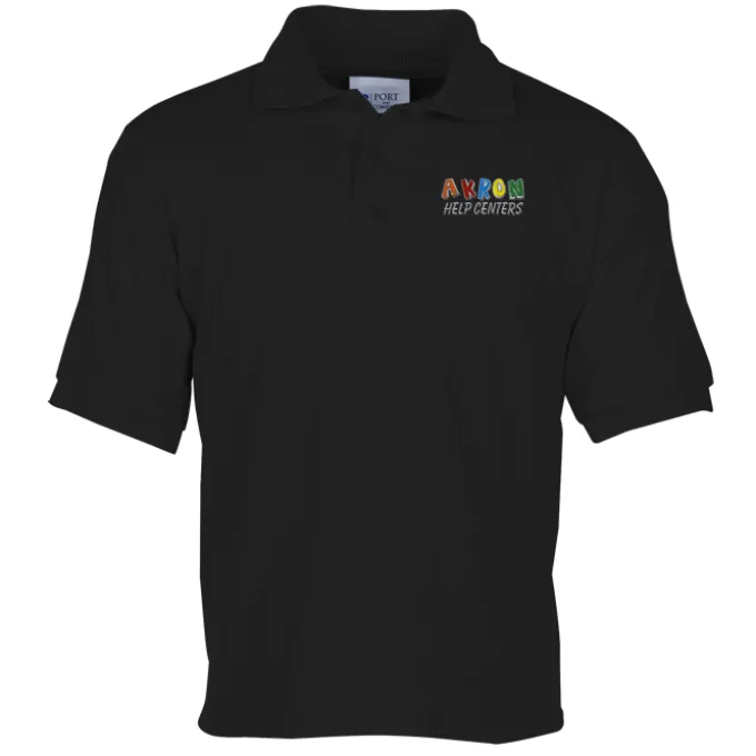 Soil Release Jersey Knit Polo - Youth