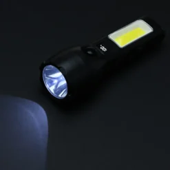 Solar Powered Rechargeable COB Flashlight