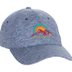 Solid Heathered Cap - Embroidered