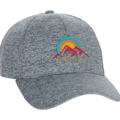 Solid Heathered Cap - Embroidered