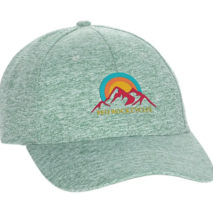 Solid Heathered Cap - Embroidered