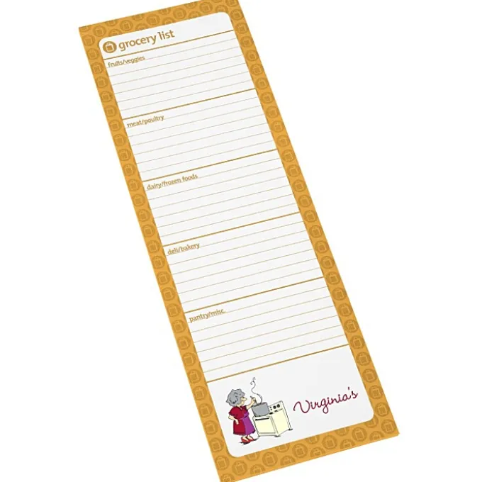 Souvenir Magnetic Manager Notepad - Grocery - 50 Sheet