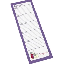 Souvenir Magnetic Manager Notepad - Grocery - 50 Sheet