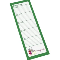 Souvenir Magnetic Manager Notepad - Grocery - 50 Sheet