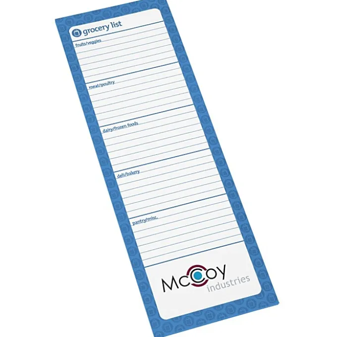 Souvenir Magnetic Manager Notepad - Grocery - 25 Sheet
