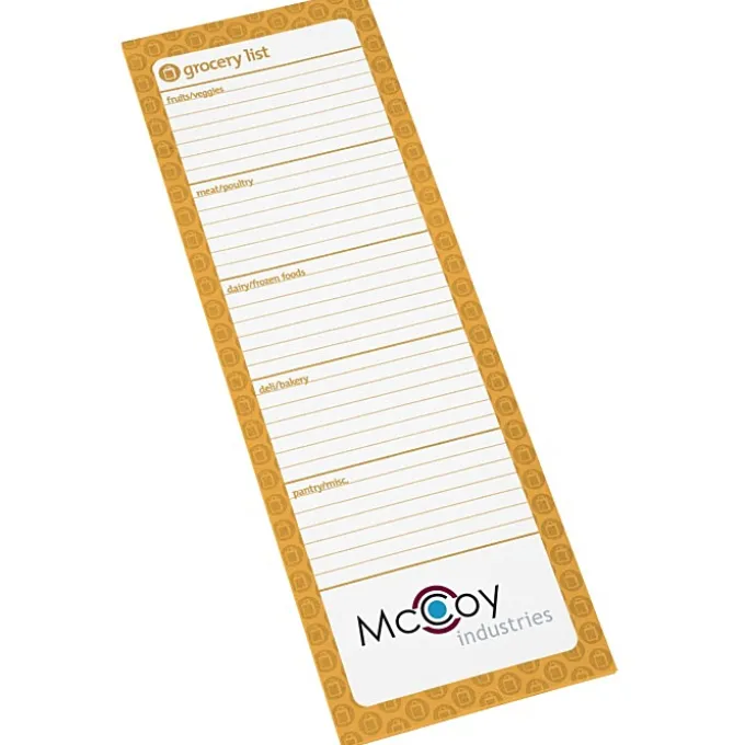 Souvenir Magnetic Manager Notepad - Grocery - 25 Sheet