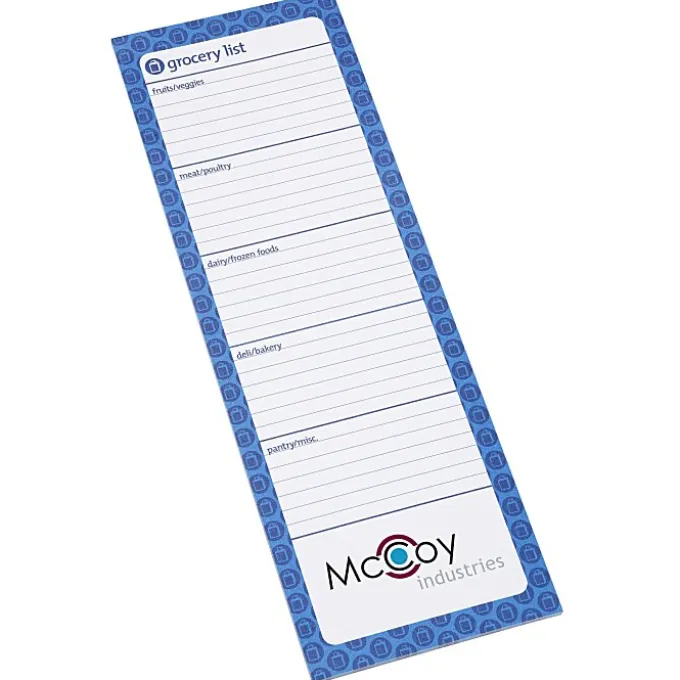 Souvenir Magnetic Manager Notepad - Grocery - 25 Sheet