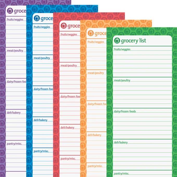 Souvenir Magnetic Manager Notepad - Grocery - 25 Sheet