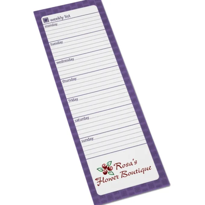 Souvenir Magnetic Manager Notepad - Weekly - 25 Sheet