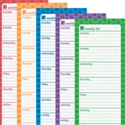 Souvenir Magnetic Manager Notepad - Weekly - 25 Sheet