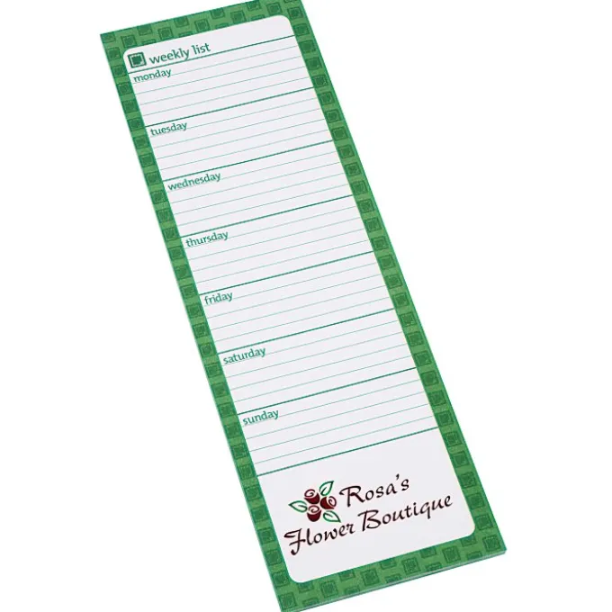 Souvenir Magnetic Manager Notepad - Weekly - 25 Sheet