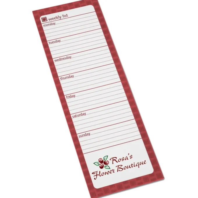 Souvenir Magnetic Manager Notepad - Weekly - 25 Sheet