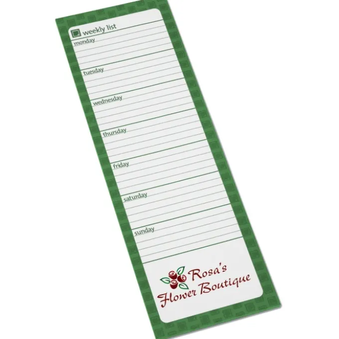 Souvenir Magnetic Manager Notepad - Weekly - 25 Sheet