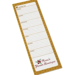 Souvenir Magnetic Manager Notepad - Weekly - 25 Sheet