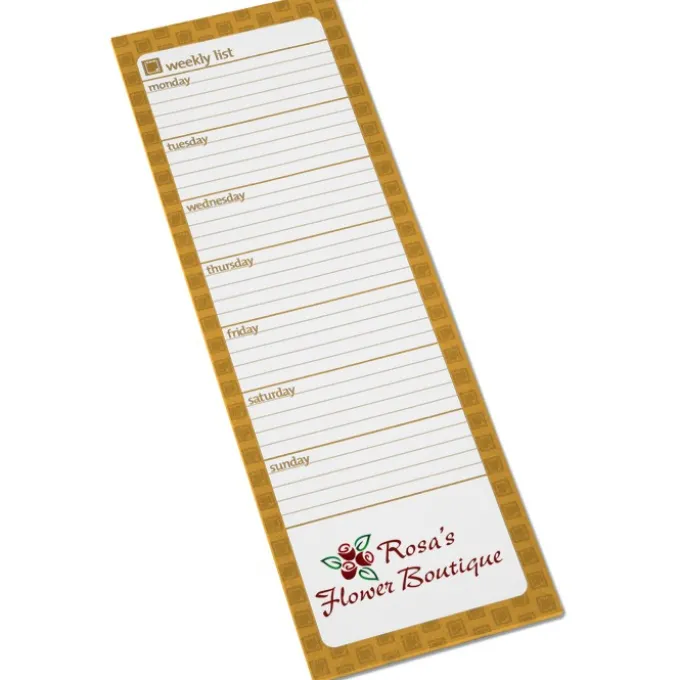 Souvenir Magnetic Manager Notepad - Weekly - 25 Sheet