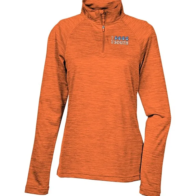 Space-Dyed 1/4-Zip Performance Pullover - Ladies' - Embroidered