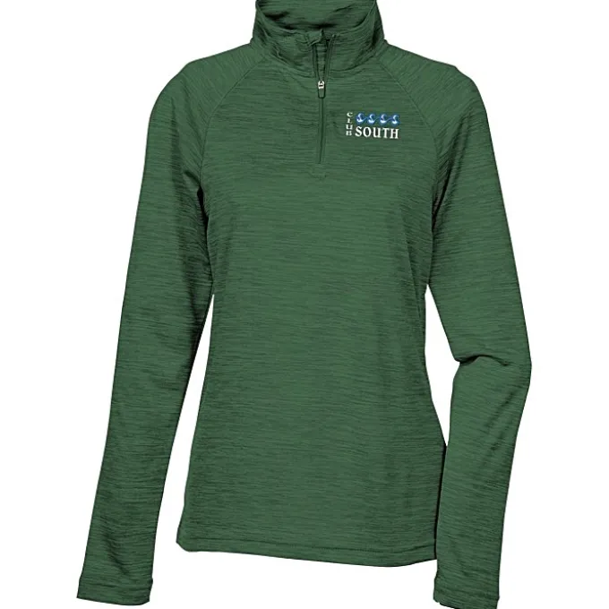 Space-Dyed 1/4-Zip Performance Pullover - Ladies' - Embroidered