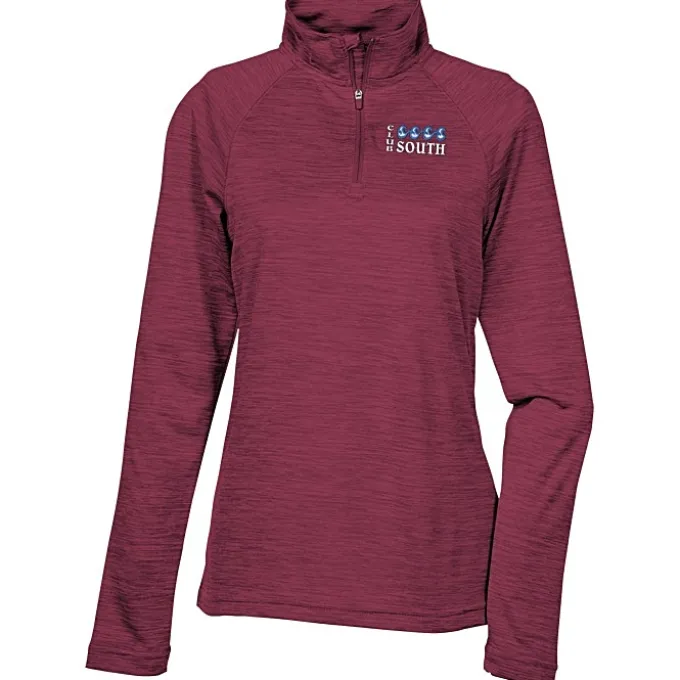 Space-Dyed 1/4-Zip Performance Pullover - Ladies' - Embroidered