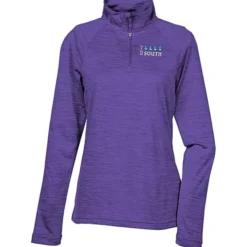 Space-Dyed 1/4-Zip Performance Pullover - Ladies' - Embroidered