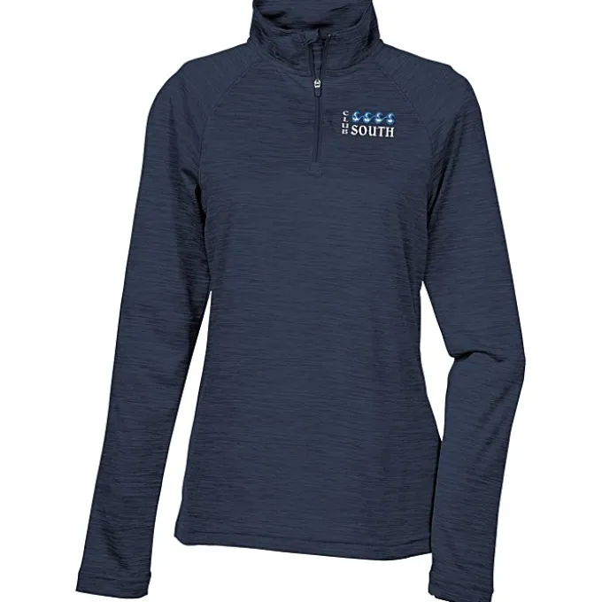 Space-Dyed 1/4-Zip Performance Pullover - Ladies' - Embroidered