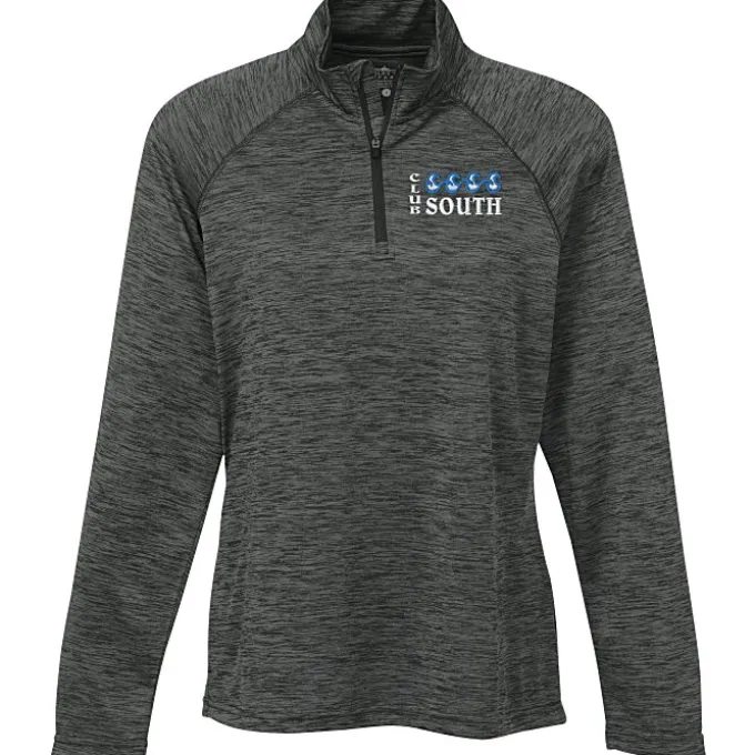 Space-Dyed 1/4-Zip Performance Pullover - Ladies' - Embroidered